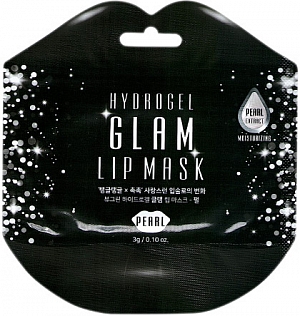 Beauugreen~Гидрогелевая маска для губ с экстрактом жемчуга «Glam»~Hydrogel Glam Lip Mask Pearl