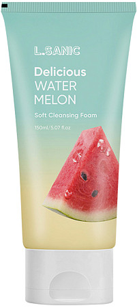 LSanic~Очищающая пенка с экстрактом арбуза~Delicious Watermelon Soft Cleansing Foam