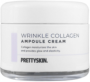 Pretty Skin~Подтягивающий ампульный крем с коллагеном~Wrinkle Collagen Ampoule Cream
