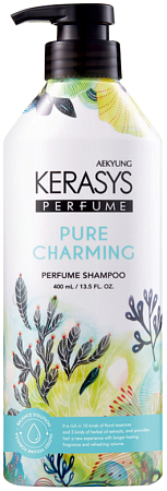 Kerasys~Увлажняющий шампунь для сухих и ломких волос~Pure Charming Perfume Shampoo